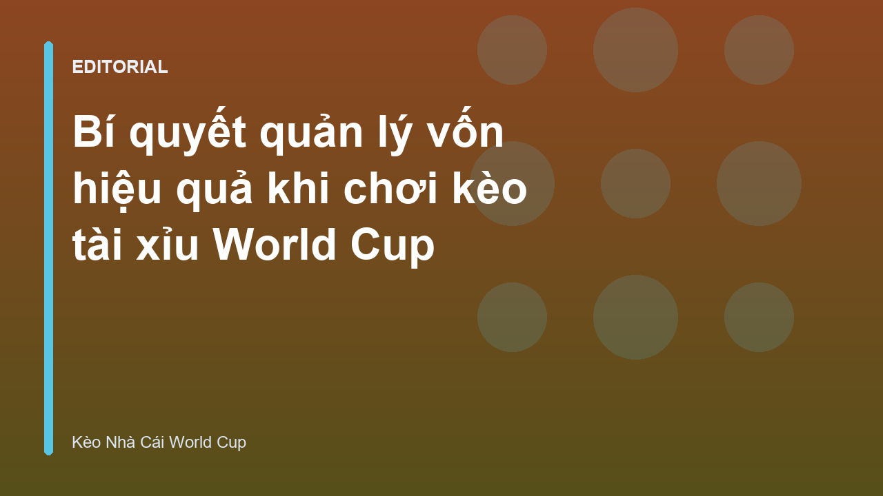 Người chơi bóng đá đang phân tích kèo tài xỉu World Cup