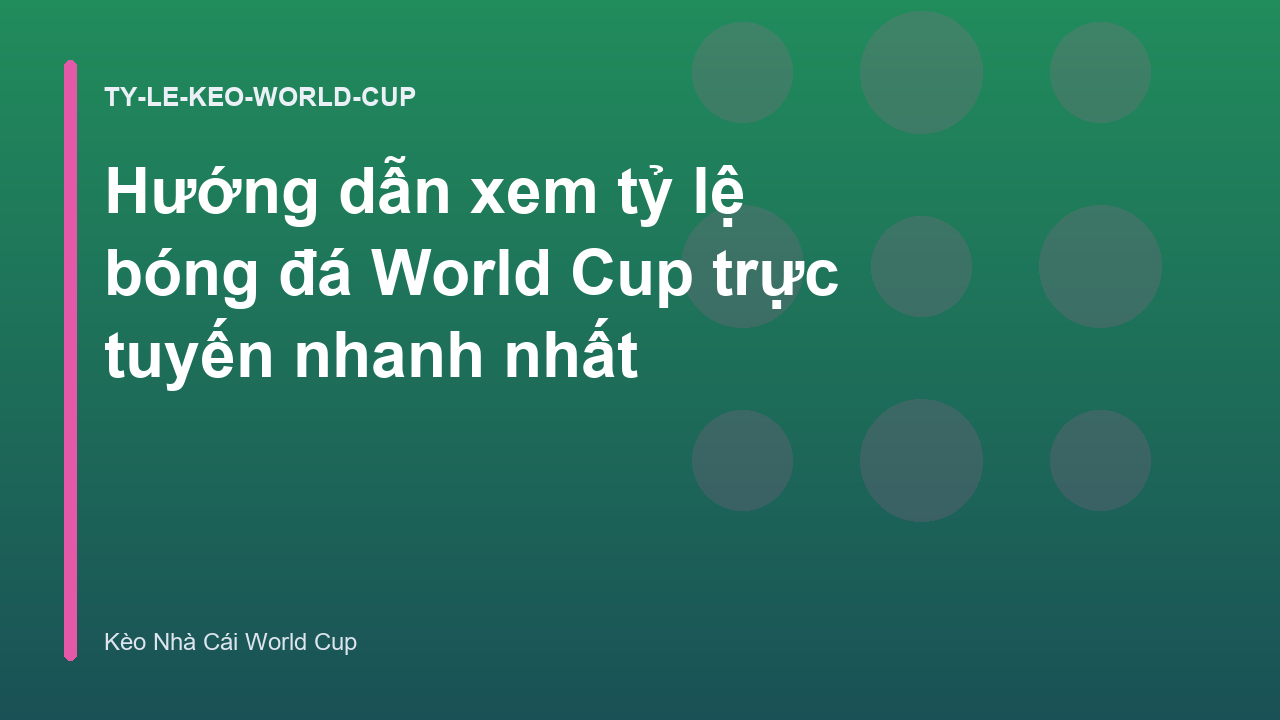 Read more about the article Hướng dẫn xem tỷ lệ bóng đá World Cup trực tuyến nhanh nhất